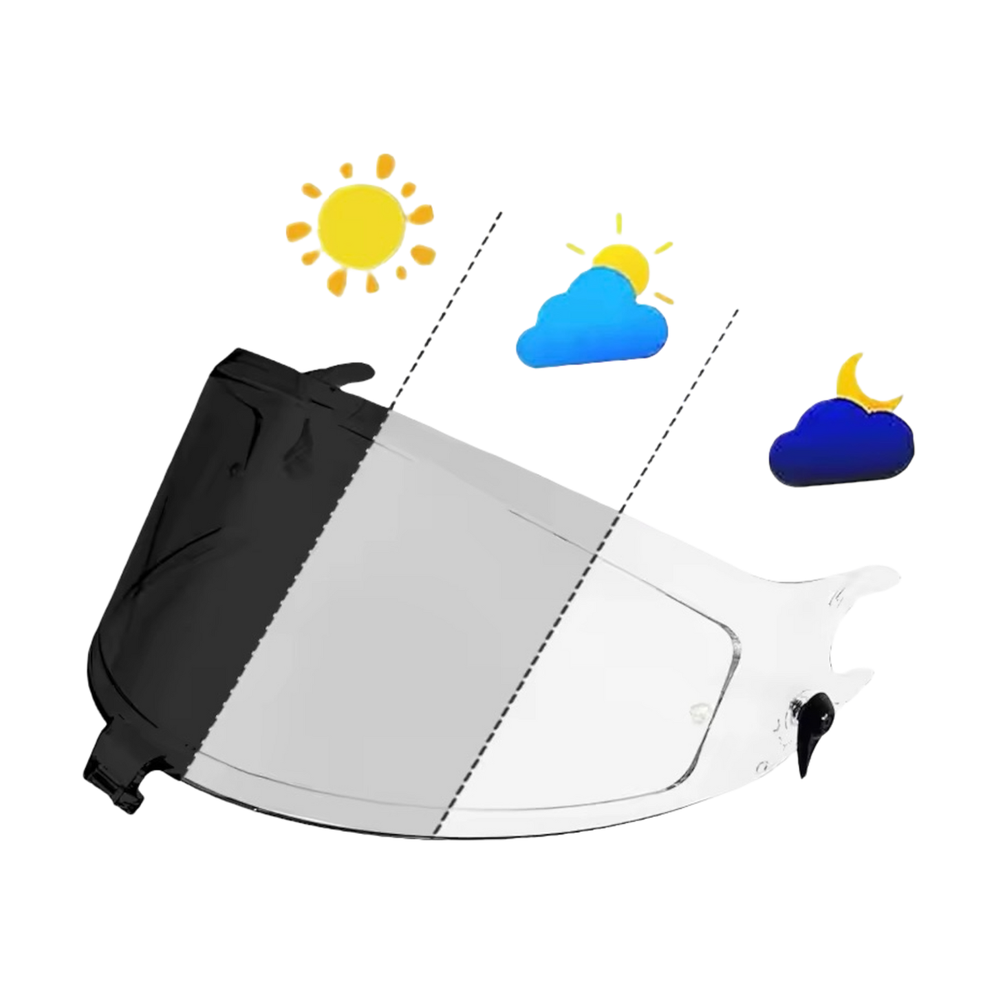 Visor for SHARK - SPARTAN RS / SPARTAN RS CARBON / SPARTAN GT / SPARTAN GT PRO