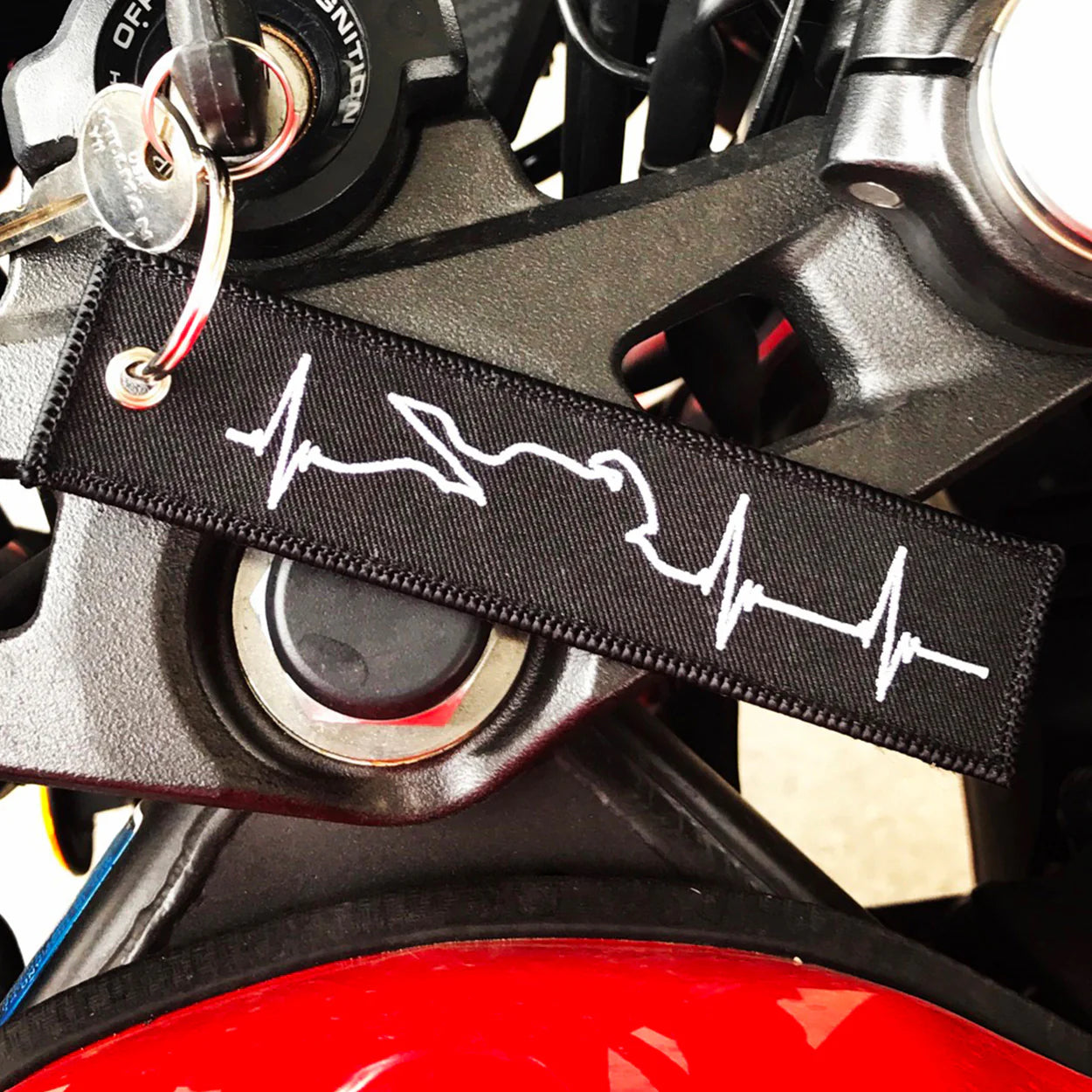 KEYRING - MOTORCYCLE HEARTBEAT