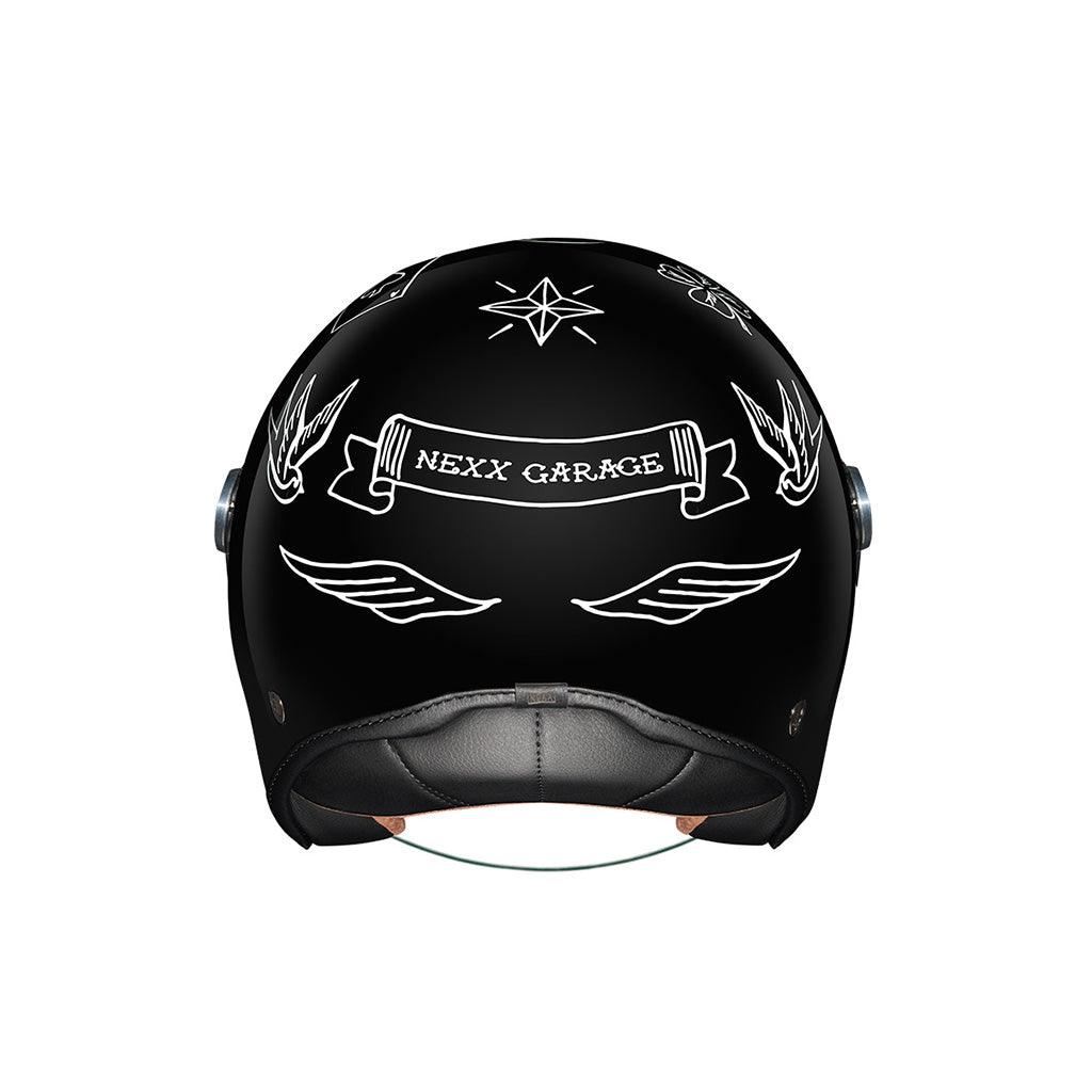 NEXX X.G30 TATTOO BLACK WHITE