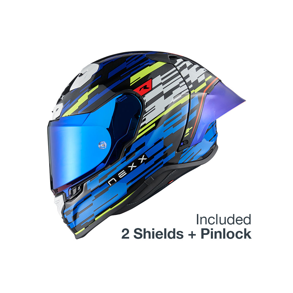 NEXX X.R3R GLITCH RACER BLUE NEON