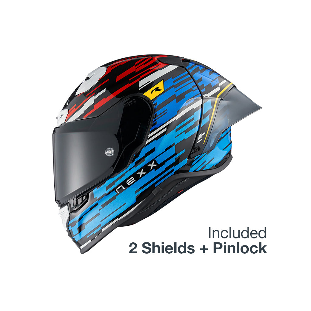 NEXX X.R3R GLITCH RACER BLUE RED