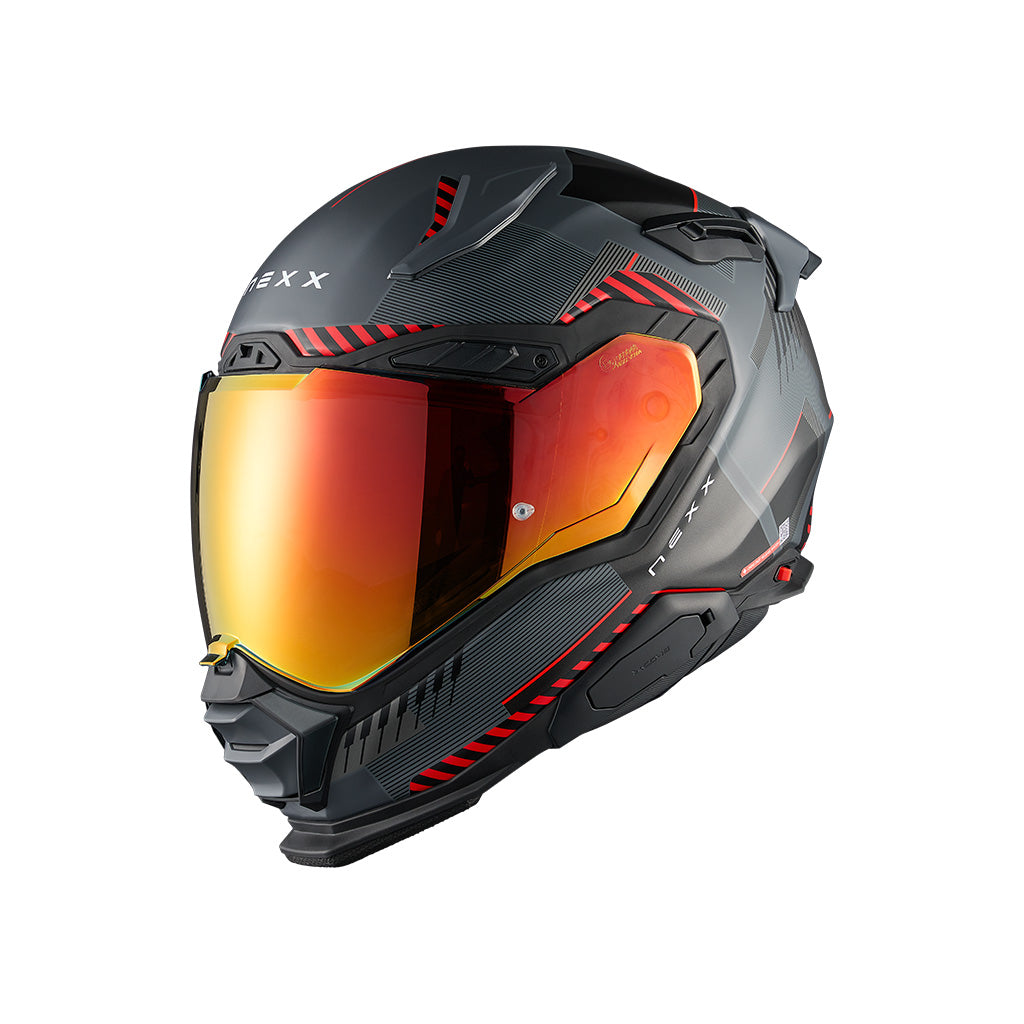 NEXX X.WST3 FLUENCE GREY RED MATTE
