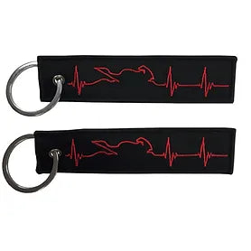 KEYCHAIN - DROP A GEAR AND DISAPPEAR RED