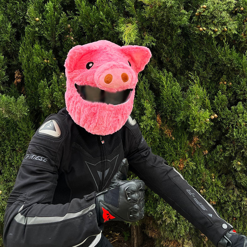 Motorradhelmbezug - Schweinchen