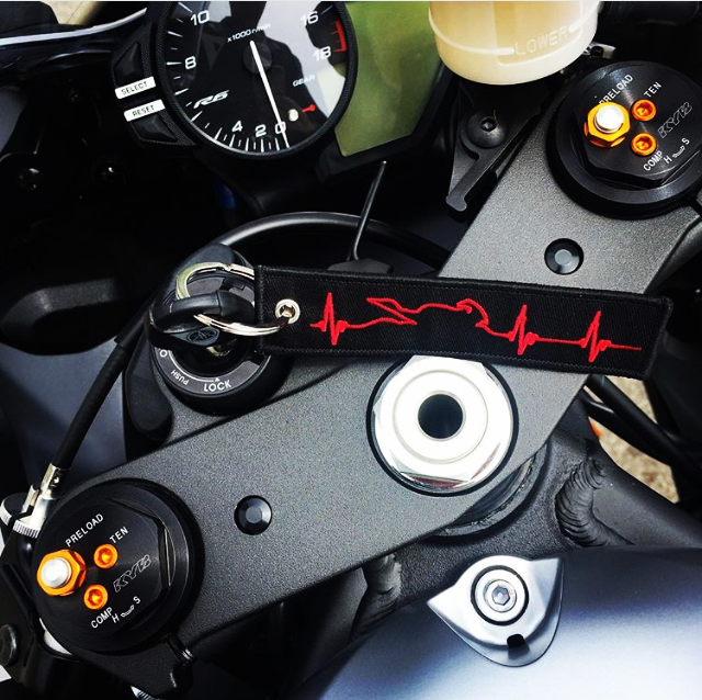 KEYCHAIN - DROP A GEAR AND DISAPPEAR RED