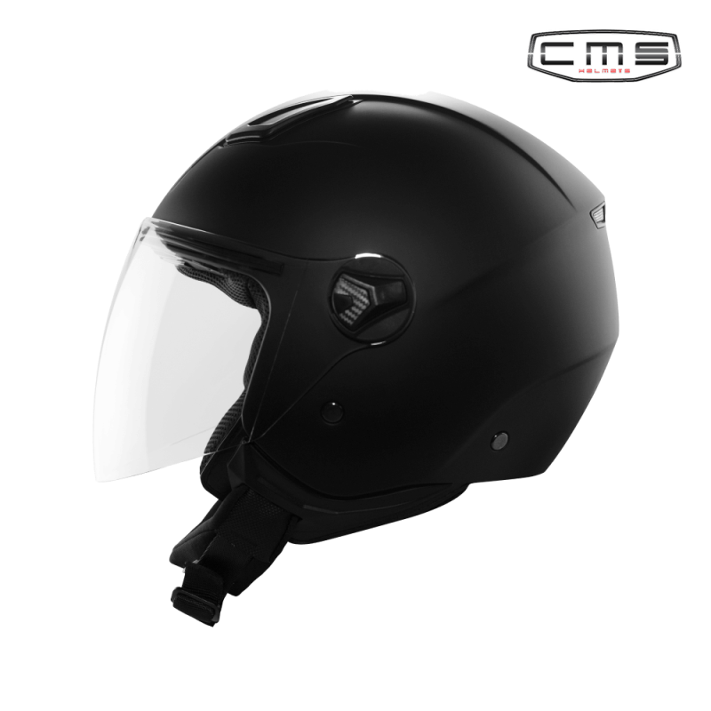 CMS D-JET PLAIN Black MATTE Helmet