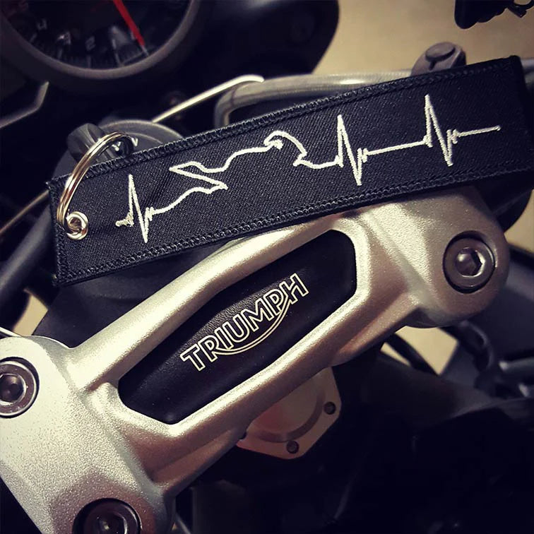 KEYRING - MOTORCYCLE HEARTBEAT