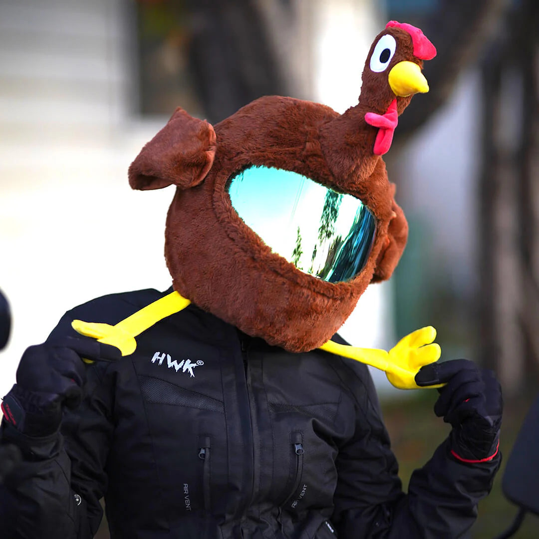 cool motorcycle helmet covers Cover - Virus This unique cover will make you stand out on the road with its head turning design complete with a big Helmet Cover Chicken | Motorvisor