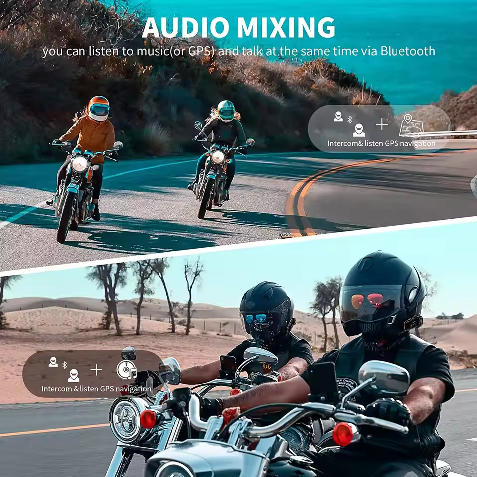 2x Intercomuncadores Moto - Fodsports FX8 PRO