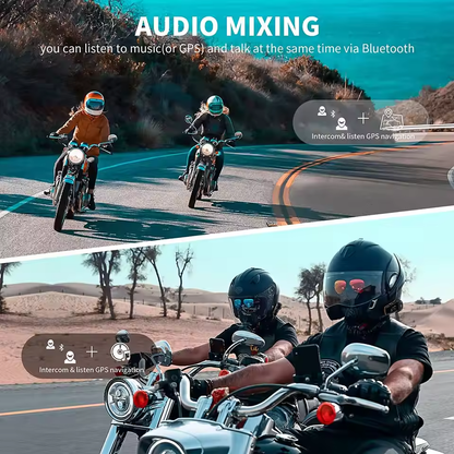 2x Intercomuncadores Moto - Fodsports FX8 PRO