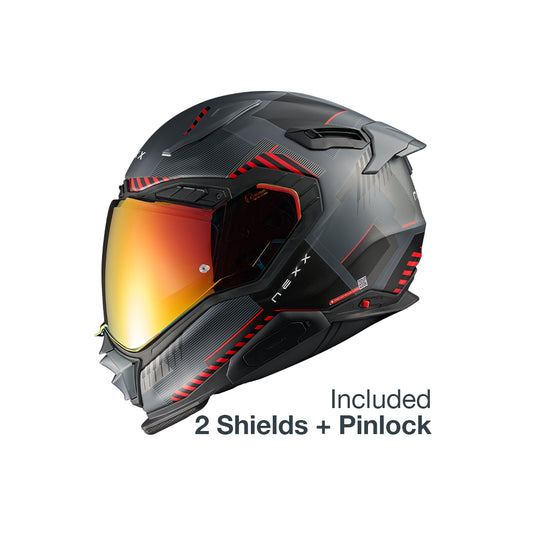 NEXX X.WST3 FLUENCE CINZA VERMELHO MATTE