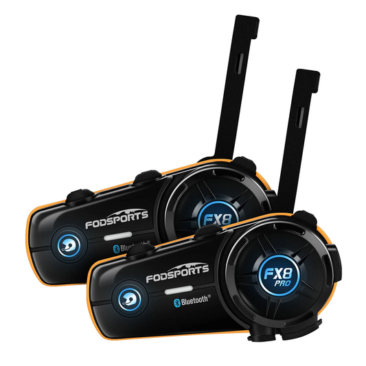 2x Intercomuncadores Moto - Fodsports FX8 PRO